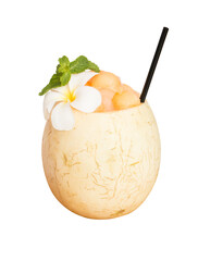 Juicy Cantaloupe smoothie for healthy and refreshing drink.