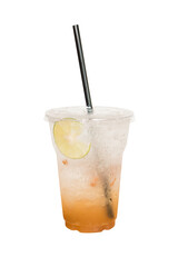 Plum soda water a drink is refreshing.