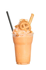 frappe Thai Tea drink and cookie is refreshing.