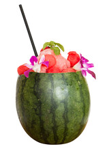 Juicy water melon smoothie for healthy and refreshing drink.