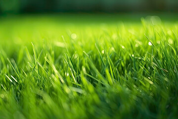 Fototapeta premium close up of green and fresh grass