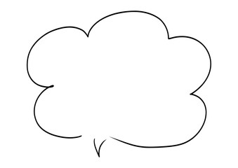 ペンの手書きフキダシ