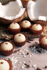 Coconut Delight: A Delicious Spread of Beijinhos and Coconuts