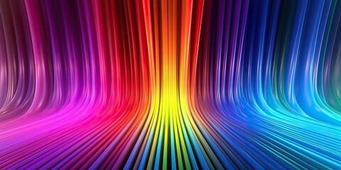 Naklejka premium Vibrant technology neon colorful background, generative ai
