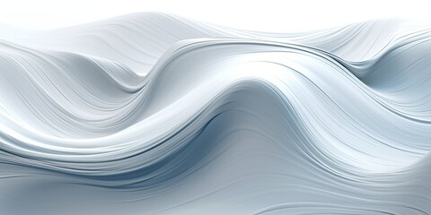 Fototapeta premium Abstract white swirling background, generative ai