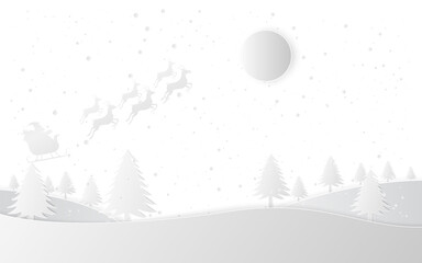 The flat vector winter scene design of mountains