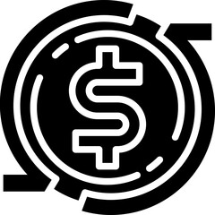 money exchange solid icon