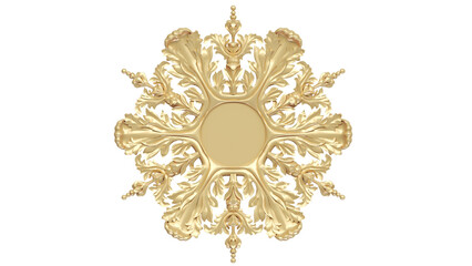 golden crown with wings and ribbon