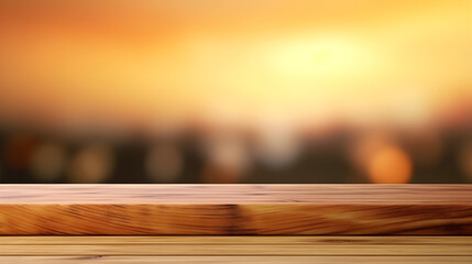 background cenary table wooden IA