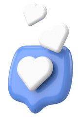 Like button. Like icon. 3D illustration.