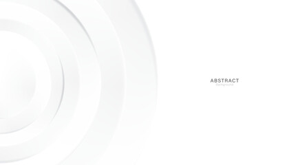 Fototapeta premium white abstract papercut minimalist background