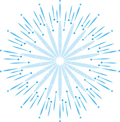 Obraz premium Abstract firework isolated on transparent background.