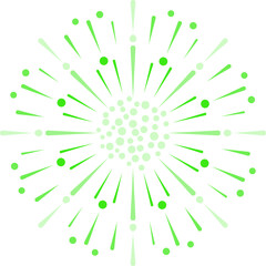 Obraz premium Abstract firework isolated on transparent background.