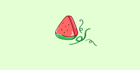 watermelon pattern background image vector pattern