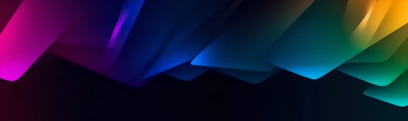 Multicolored Layered Shapes Background