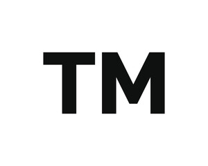 Trademark icon isolated on white background