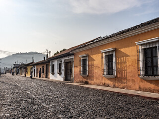 La bella ciudad colonial de Antigua en Guatemala