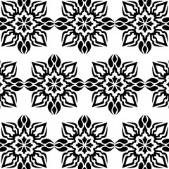 geometric cool abstract floral pattern