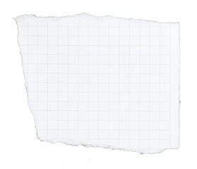paper has grid lines torn into pieces on transparent background png file - 602487365