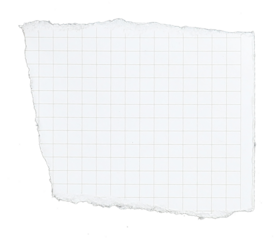 paper has grid lines torn into pieces on transparent background png file