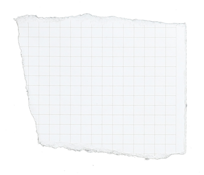 paper has grid lines torn into pieces on transparent background png file