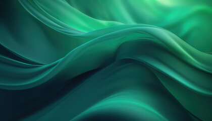 Emerald Color Silk