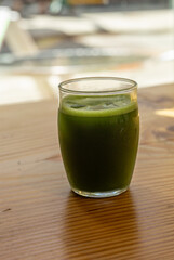 A cup of cold matcha