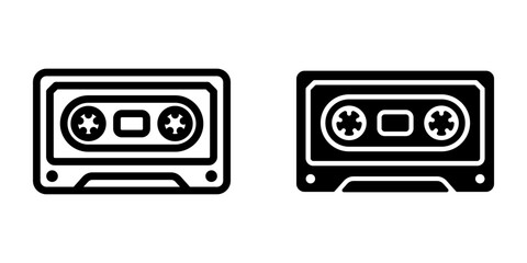 Cassette icon. sign for mobile concept and web design. vector illustration