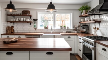 Fototapeta premium Modern Farmhouse Kitchen