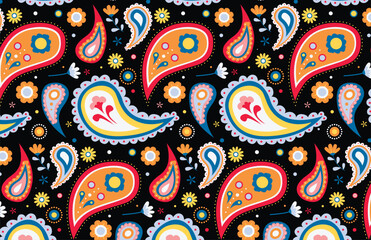 Cute paisely pattern background for design elements