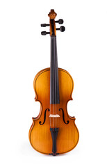 Obraz na płótnie Canvas Violin isolated on white background, a symbol of classical music