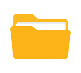 File folder icon. File icon design. Folder vector icon.