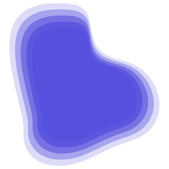 Blur Multi Layers Irregular Freeform Organic Shape