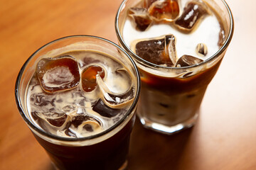 Iced Americano in a cup