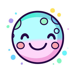 Fototapeta premium pastel smiley smiling face type 7