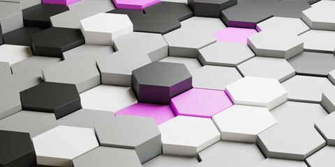 colorful cubes arranged in a pattern 3d render illustration