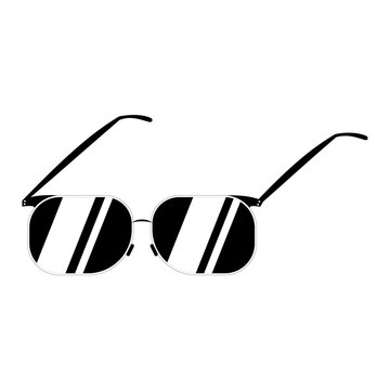 Glasses silhouette icon vector design