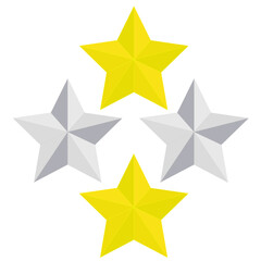 Star 3d icon vector design