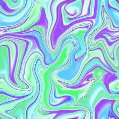 Holographic seamless pattern. The effect of flowing iridescent liquid. Psychedelic effect. Fairy...