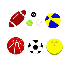 Ball type theme element icon vector design