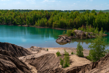 Кондуки, Романцевские горы. Ушаковские угольные карьеры.