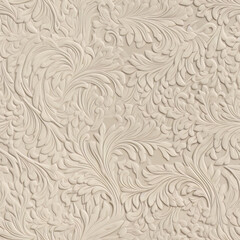 Emboss floral and decorative patterns on paper seamless, tileable repeating patterns