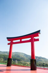  Japanese traditional Torii gate red color