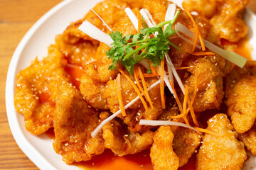 Fried Pork in Hot Pepper Sauce