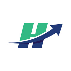 Growth Investment Logo Letter H