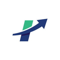 Growth Investment Logo Letter I
