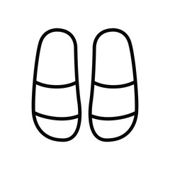 flip flop icon vector design template in white background