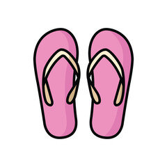 flip flop icon vector design template in white background