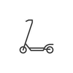 Electric scooter line icon