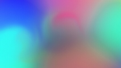 Abstract bright colorful gradient background with grain texture. Holographic gradient background with fantasy color.